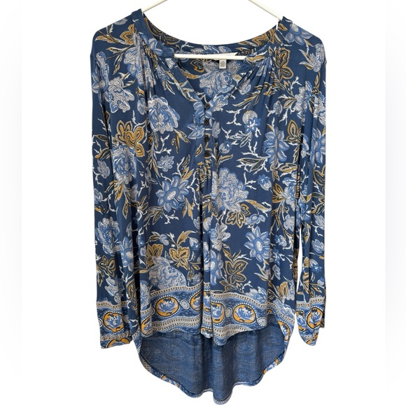 Lucky Brand Tops - Lucky Brand Floral Top Women’s Large Blue